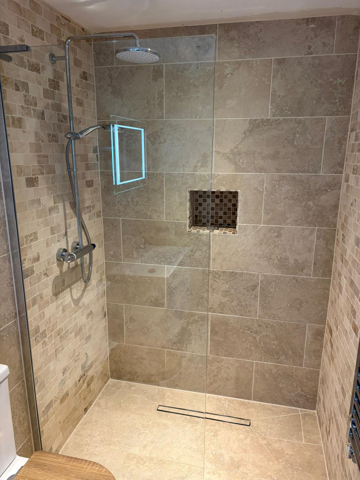 Completed bathroom installation by Pinnacle Plumbing, Witney, Oxford & the Cotswolds