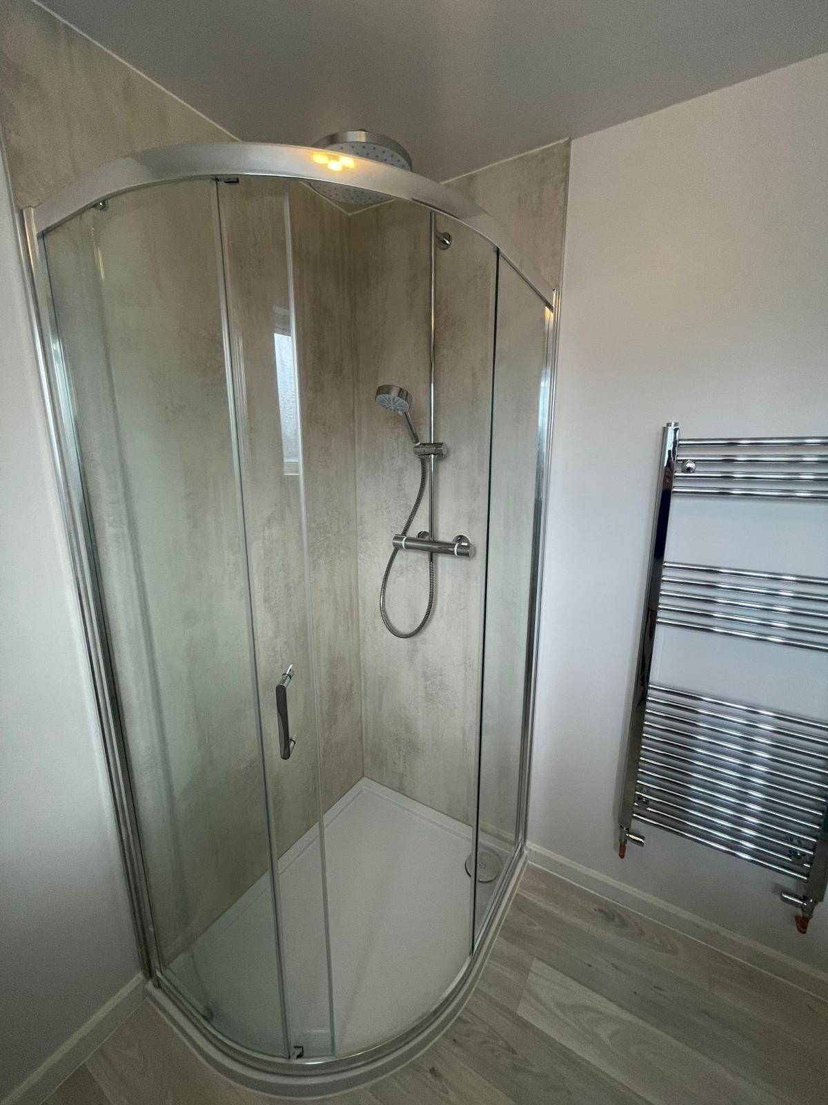 Completed bathroom installation by Pinnacle Plumbing, Witney, Oxford & the Cotswolds