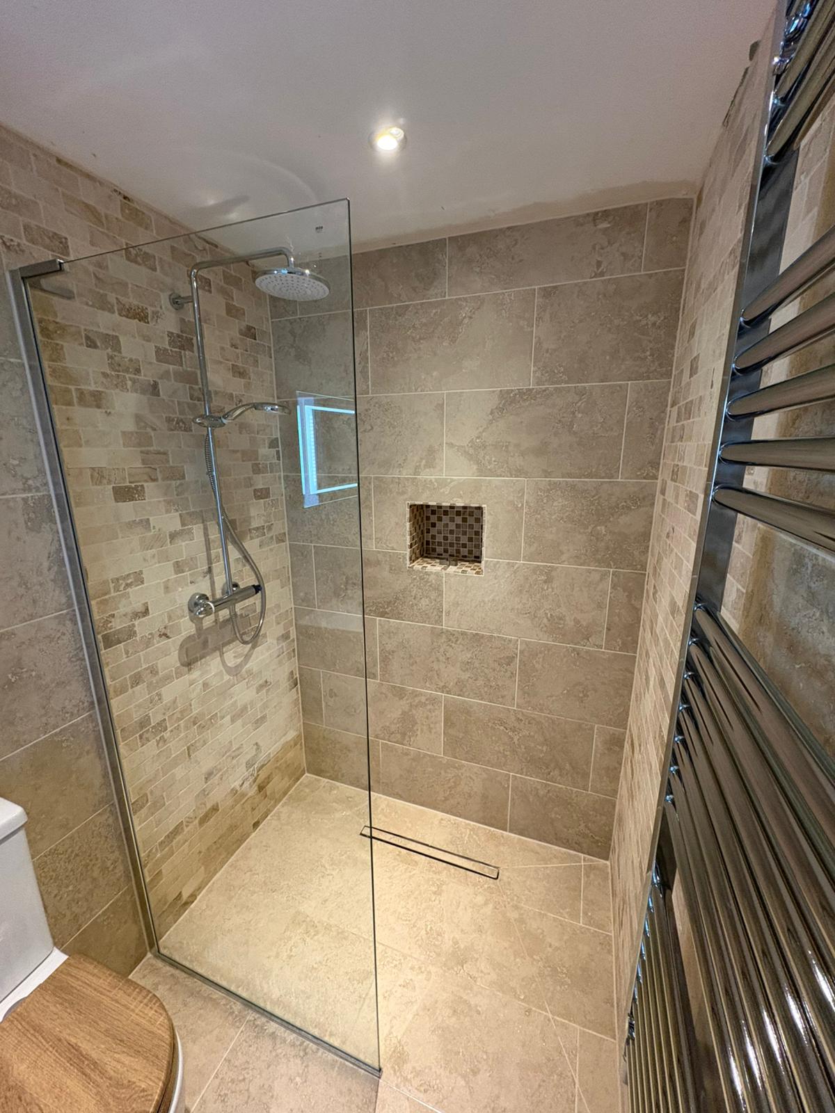 Completed bathroom installation by Pinnacle Plumbing, Witney, Oxford & the Cotswolds