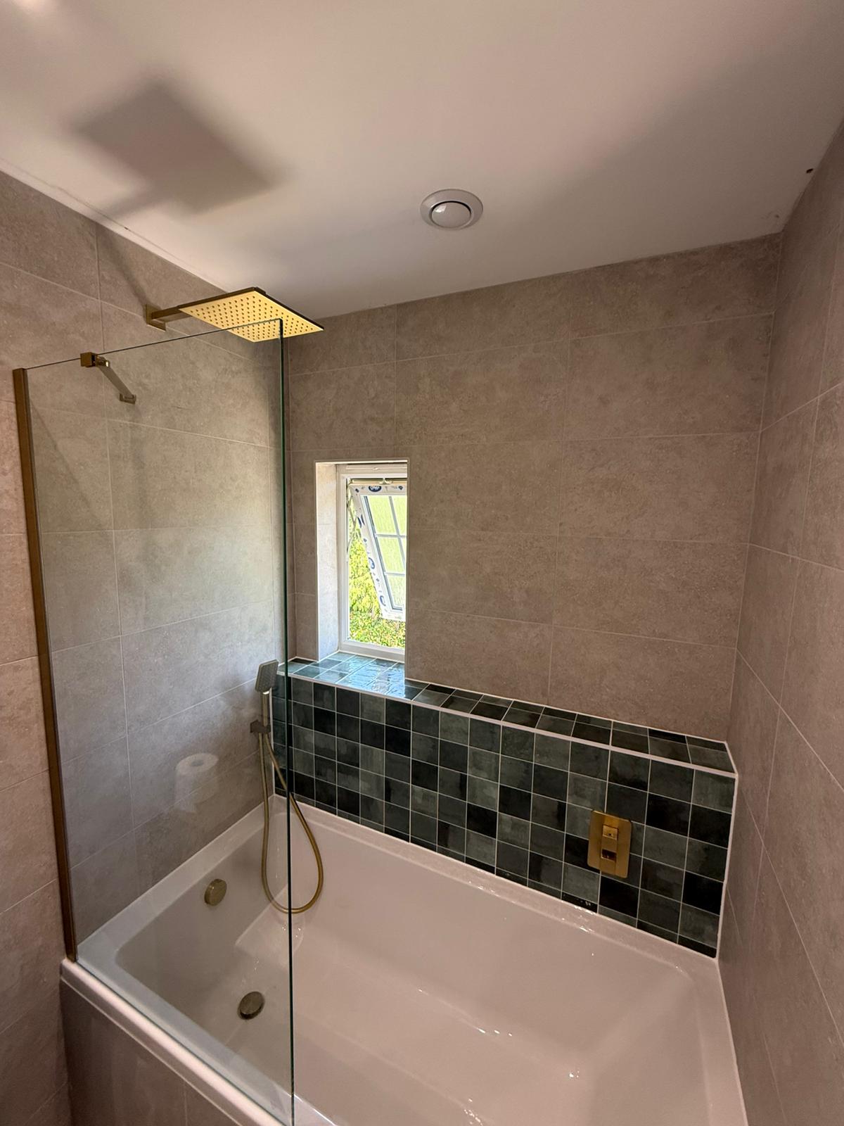 Completed bathroom installation by Pinnacle Plumbing, Witney, Oxford & the Cotswolds