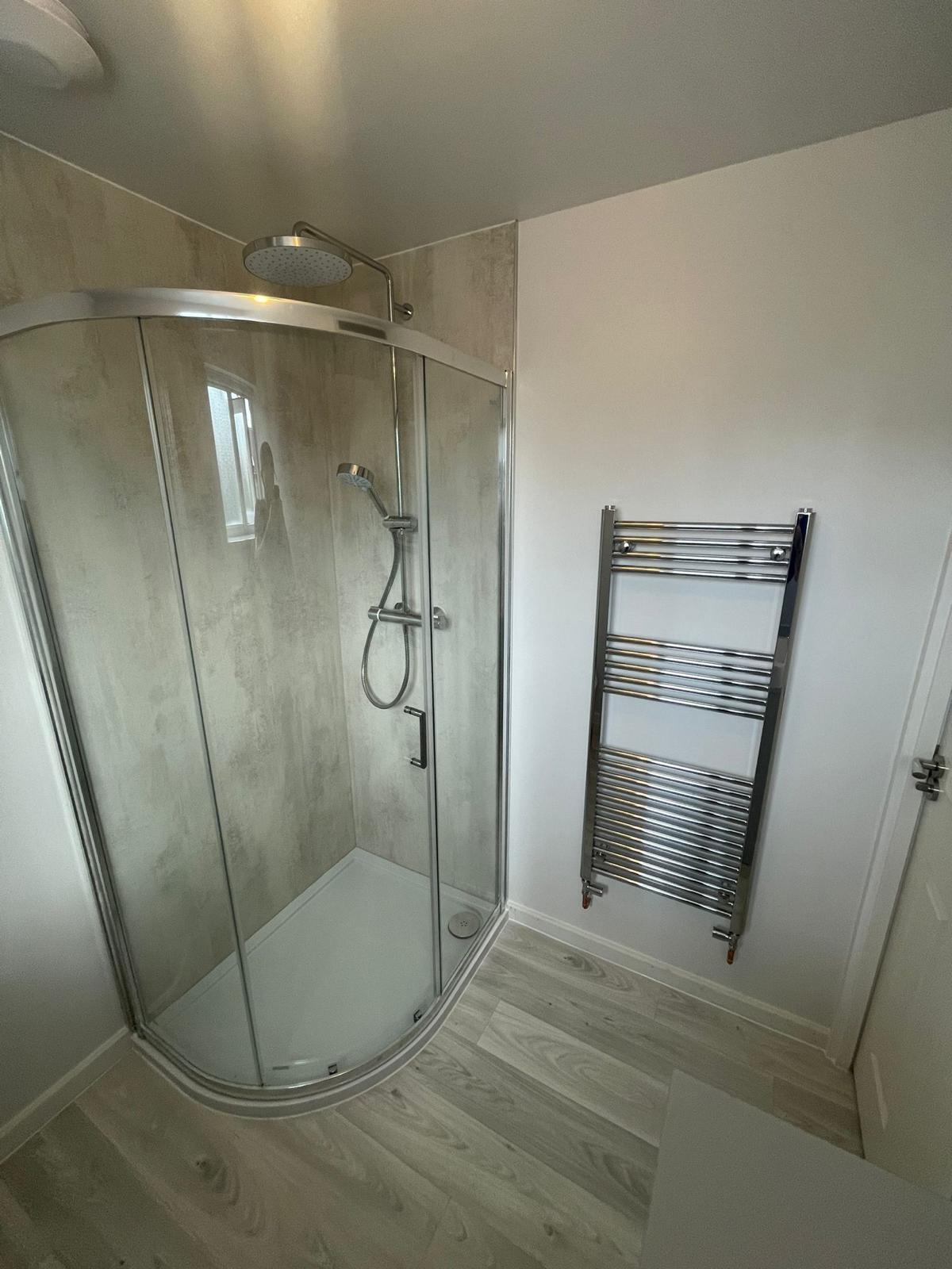Completed bathroom installation by Pinnacle Plumbing, Witney, Oxford & the Cotswolds