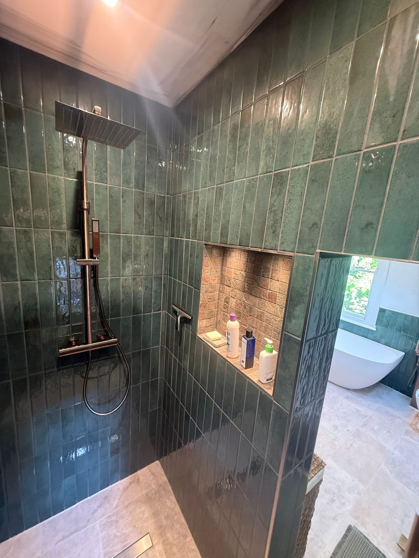 Completed bathroom installation by Pinnacle Plumbing, Witney, Oxford & the Cotswolds