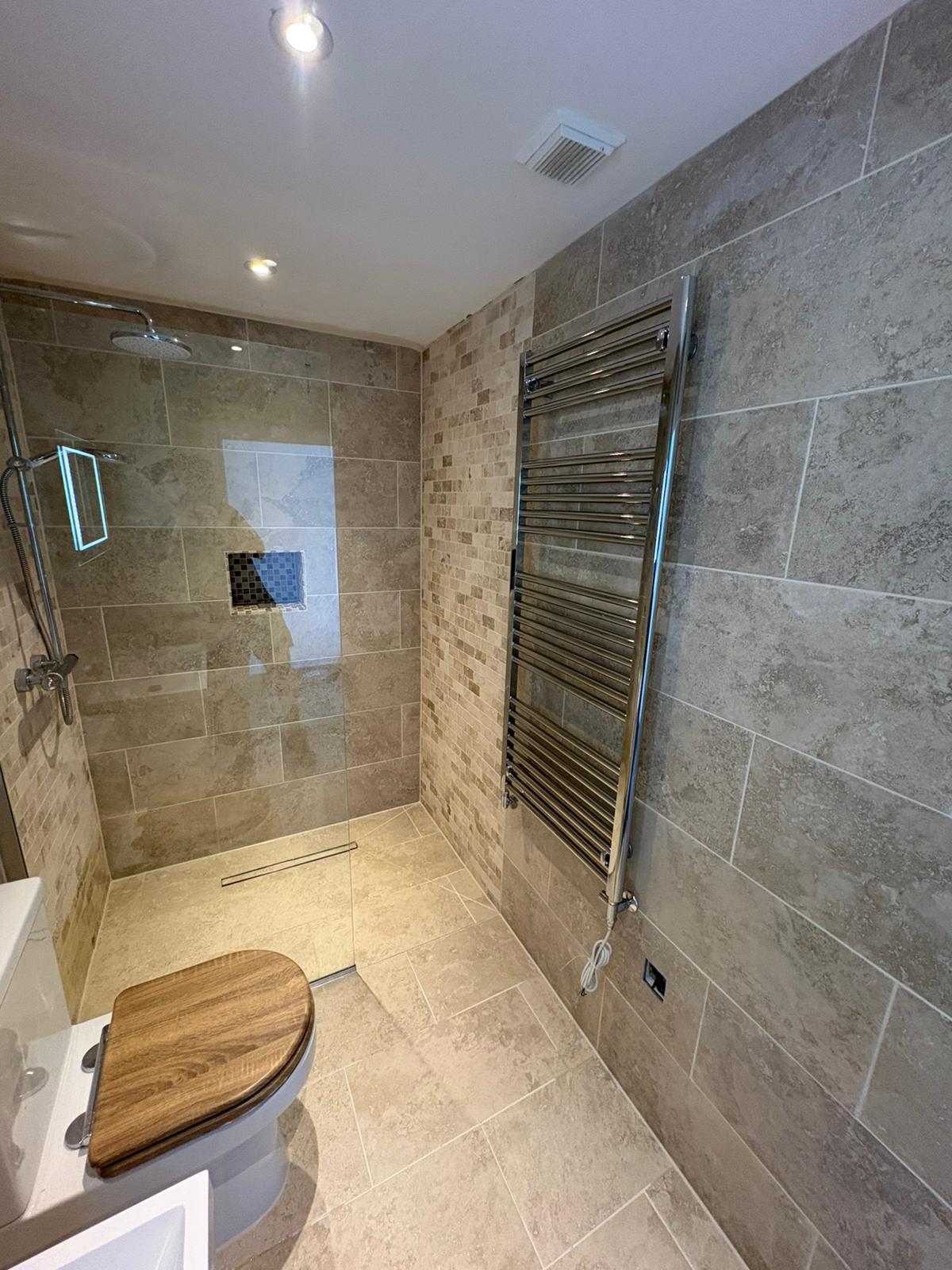 Completed bathroom installation by Pinnacle Plumbing, Witney, Oxford & the Cotswolds