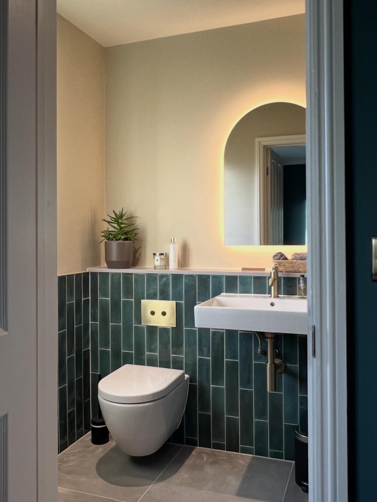 Completed bathroom installation by Pinnacle Plumbing, Witney, Oxford & the Cotswolds