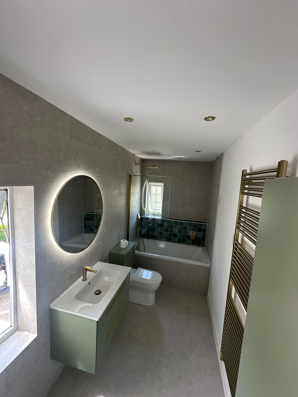 Completed bathroom installation by Pinnacle Plumbing, Witney, Oxford & the Cotswolds
