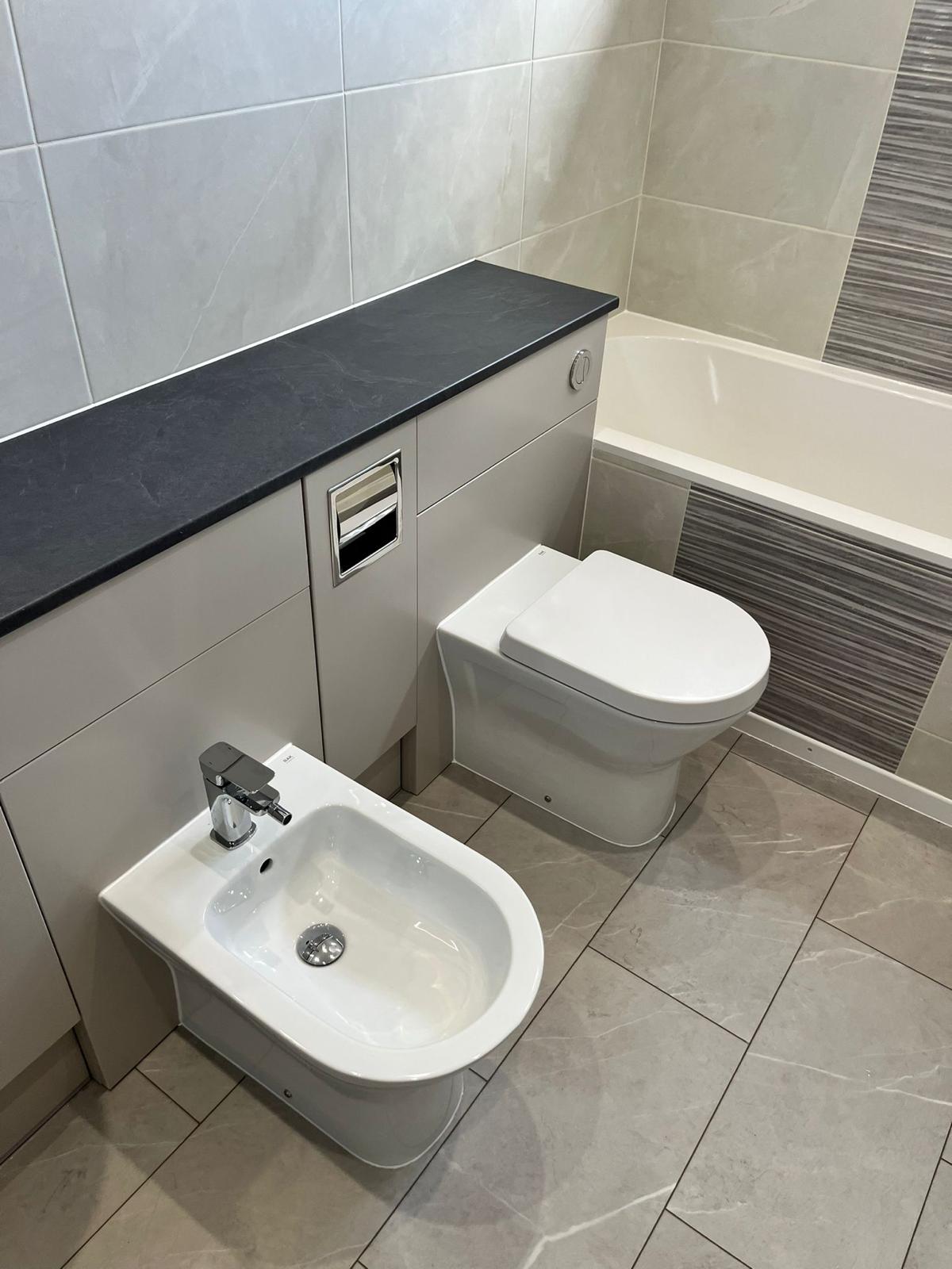 Completed bathroom installation by Pinnacle Plumbing, Witney, Oxford & the Cotswolds