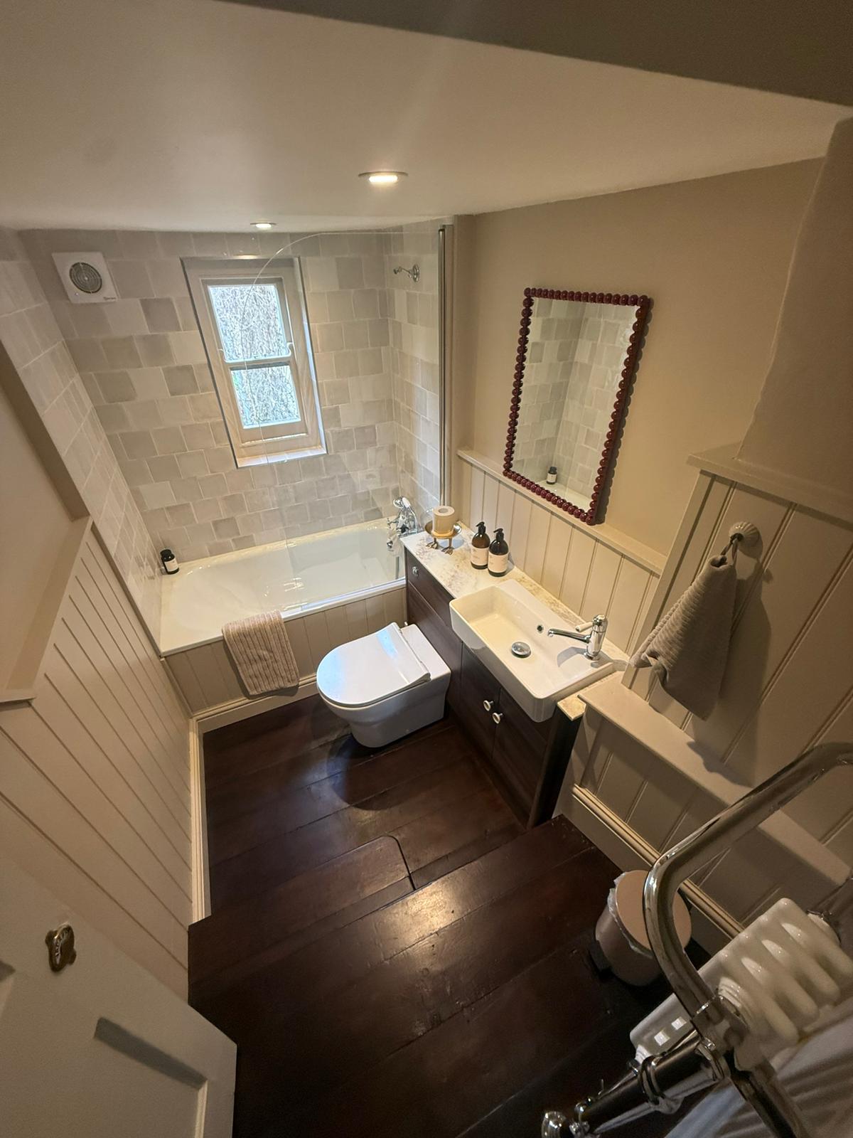 Completed bathroom installation by Pinnacle Plumbing, Witney, Oxford & the Cotswolds