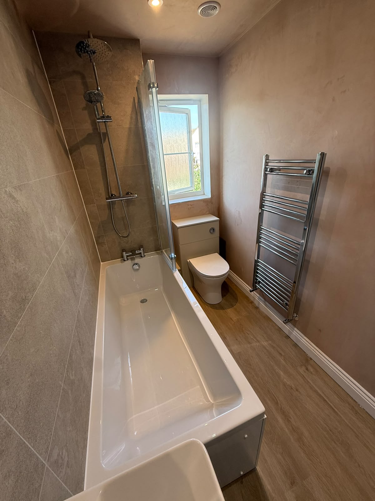 Completed bathroom installation by Pinnacle Plumbing, Witney, Oxford & the Cotswolds