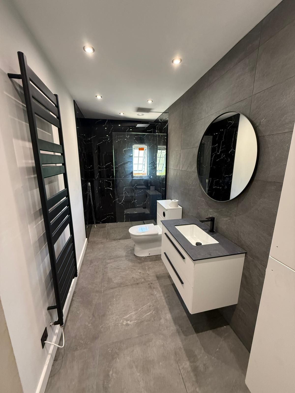 Completed bathroom installation by Pinnacle Plumbing, Witney, Oxford & the Cotswolds