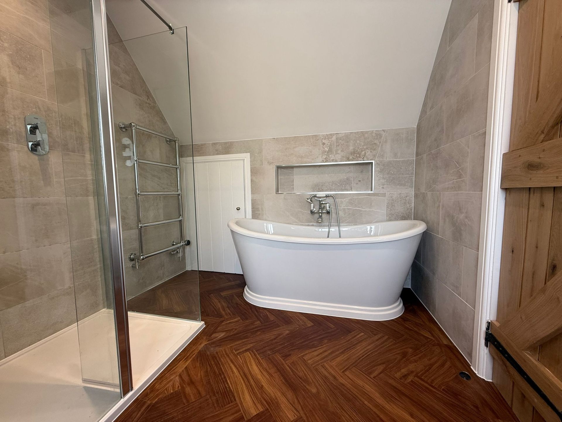 Completed bathroom installation by Pinnacle Plumbing, Witney, Oxford & the Cotswolds