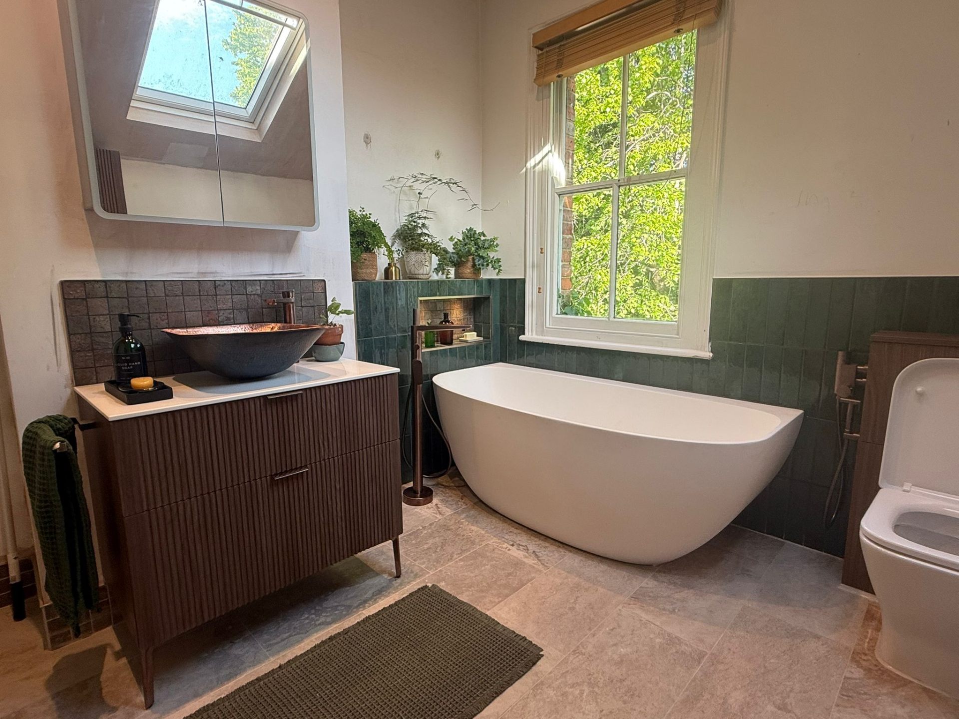 Completed bathroom installation by Pinnacle Plumbing, Witney, Oxford & the Cotswolds