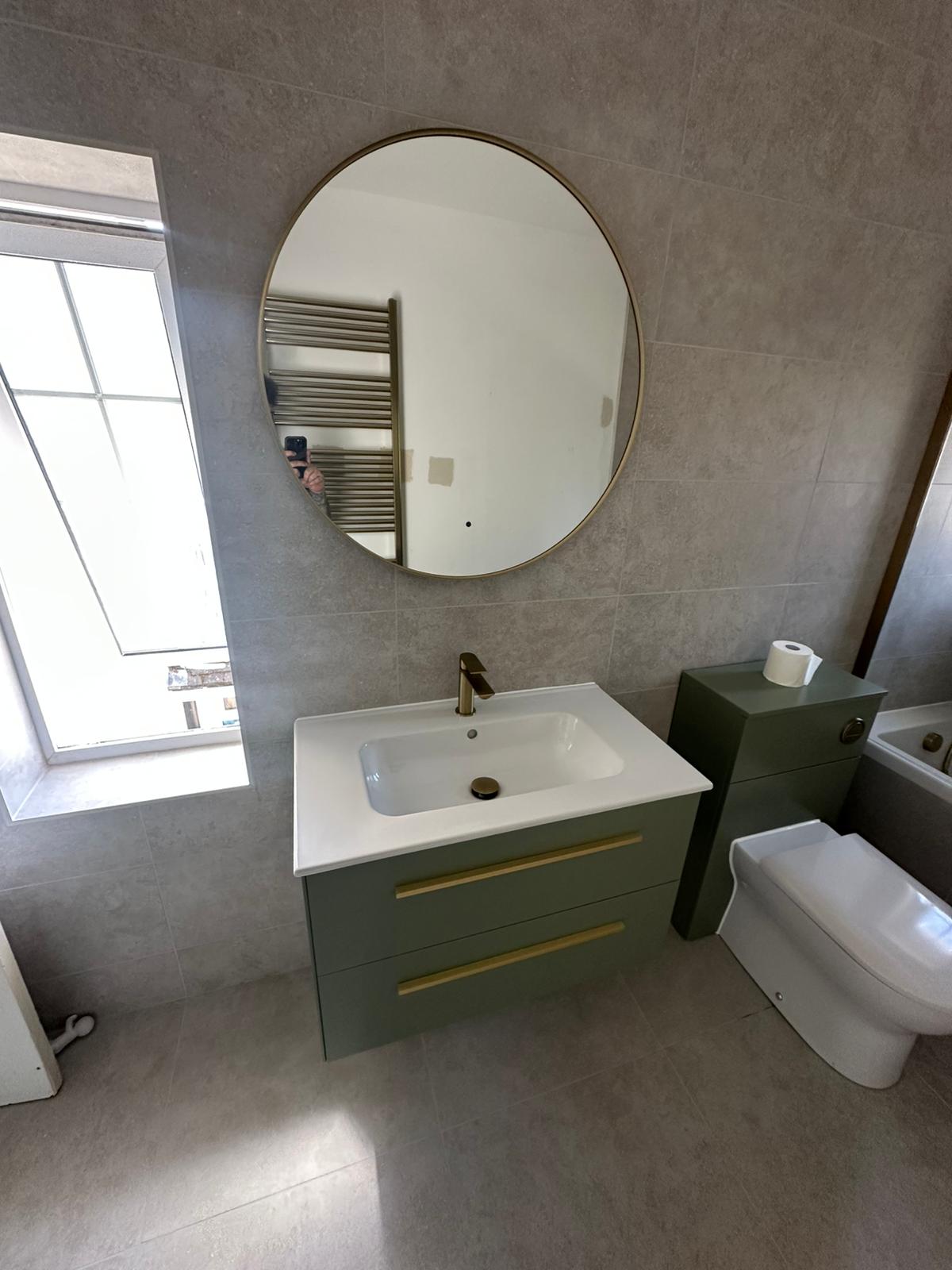 Completed bathroom installation by Pinnacle Plumbing, Witney, Oxford & the Cotswolds