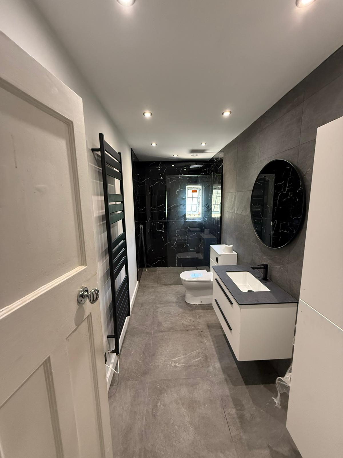 Completed bathroom installation by Pinnacle Plumbing, Witney, Oxford & the Cotswolds