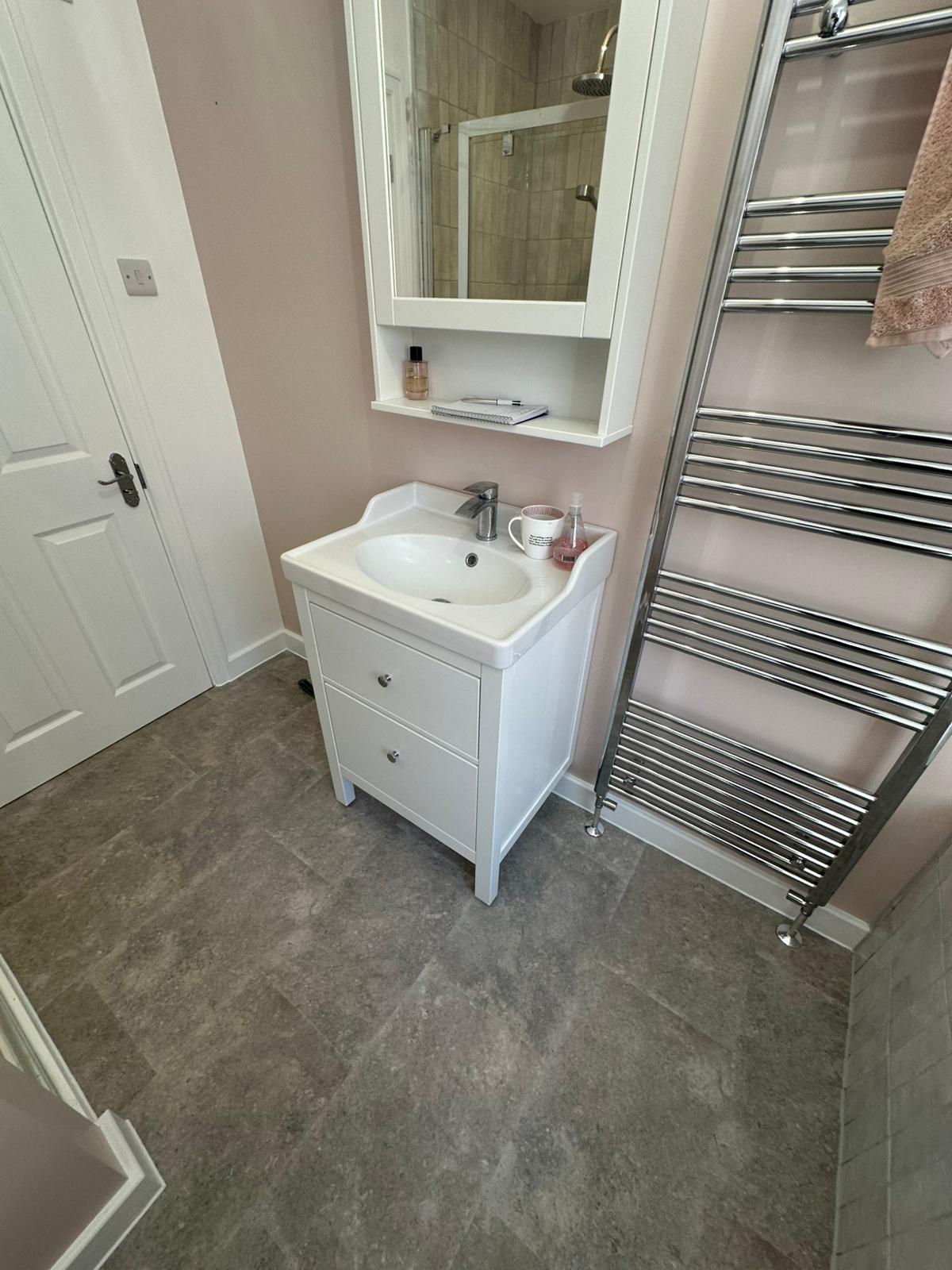 Completed bathroom installation by Pinnacle Plumbing, Witney, Oxford & the Cotswolds