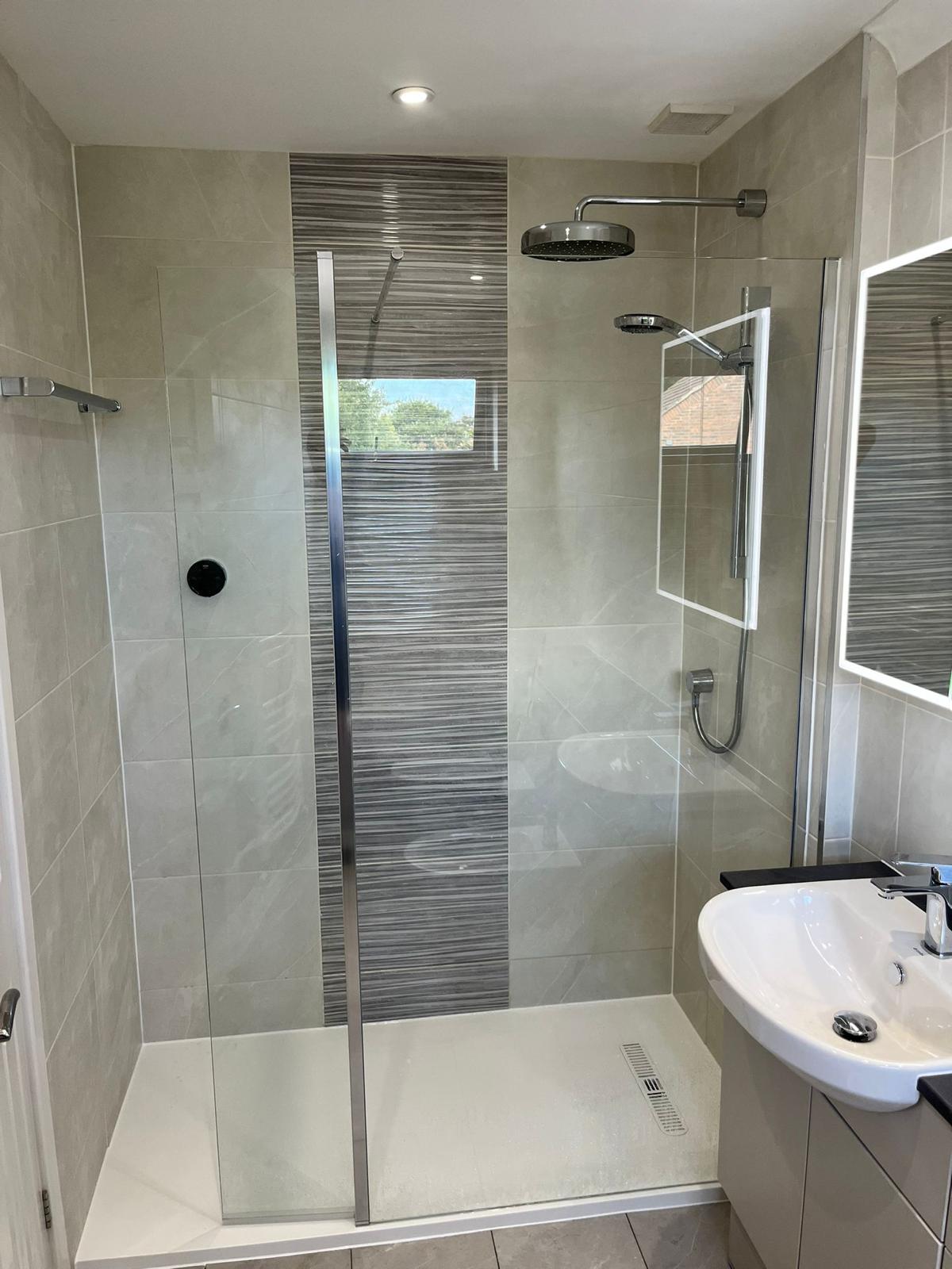 Completed bathroom installation by Pinnacle Plumbing, Witney, Oxford & the Cotswolds