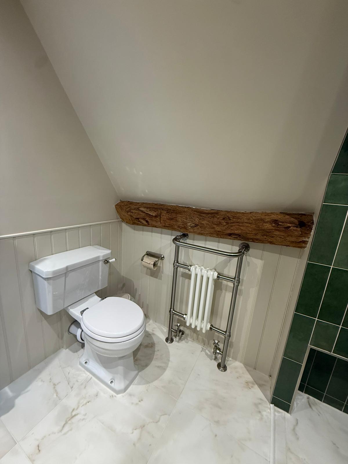 Completed bathroom installation by Pinnacle Plumbing, Witney, Oxford & the Cotswolds