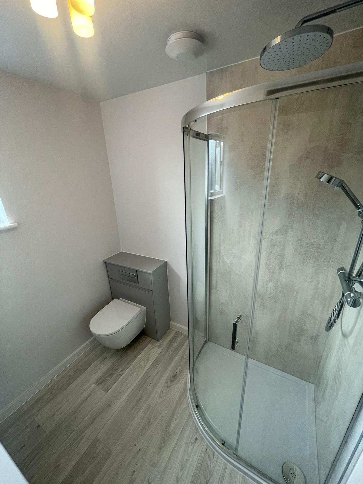 Completed bathroom installation by Pinnacle Plumbing, Witney, Oxford & the Cotswolds