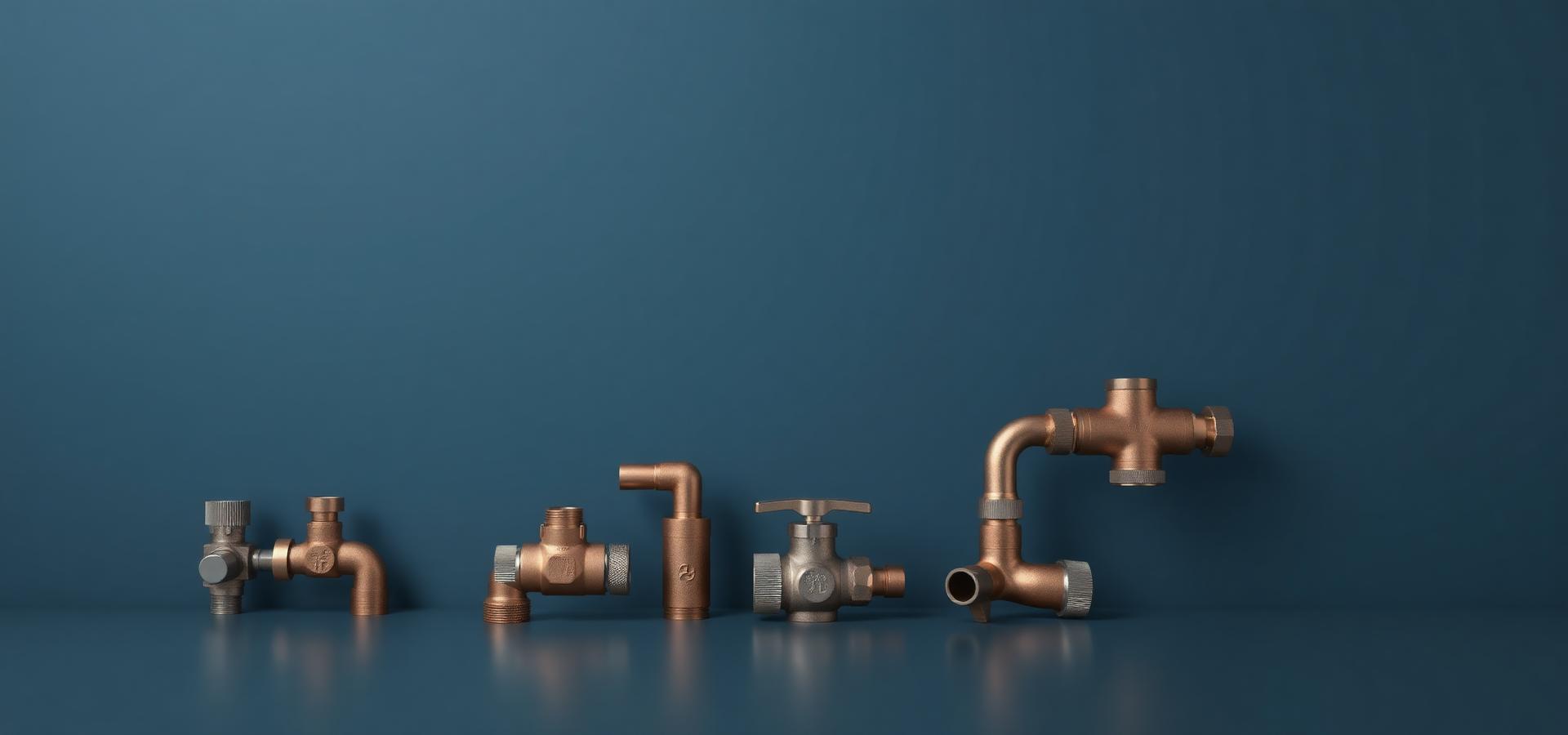 Copper plumbing fittings and valves